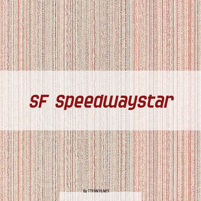SF Speedwaystar example